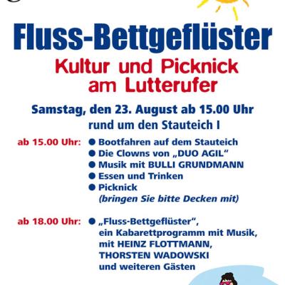 Plakat Fluss Bettgefluester